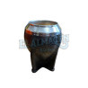 Mate TORPEDO forrado en cuero negro