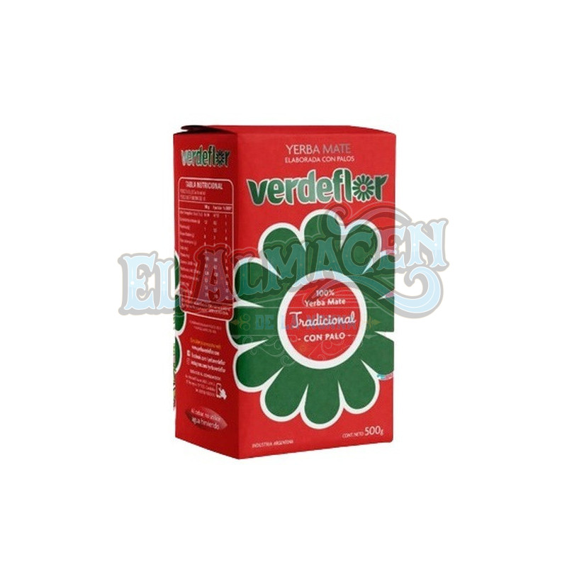 Yerba mate Verdeflor tradicional con palo 500g