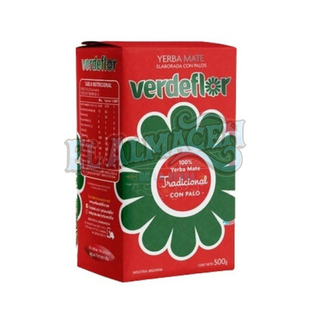 Yerba mate Verdeflor tradicional con palo 500g