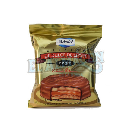alfajores mardel de chocolate 24 por unidad