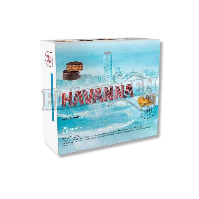 Alfajor Havanna Edicion Especial Mar del Plata 4 Unidades