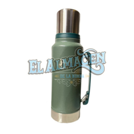 Termo Stanless con Manija 1L Verde
