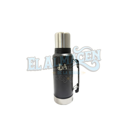 Termo Stanless con Manija 1L Negro