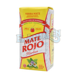 Yerba Mate Mate Rojo Hierbas 500g