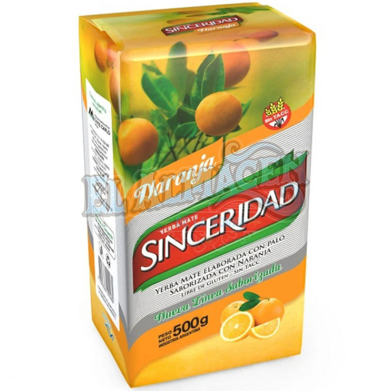 Yerba Mate Sinceridad Naranja 500g