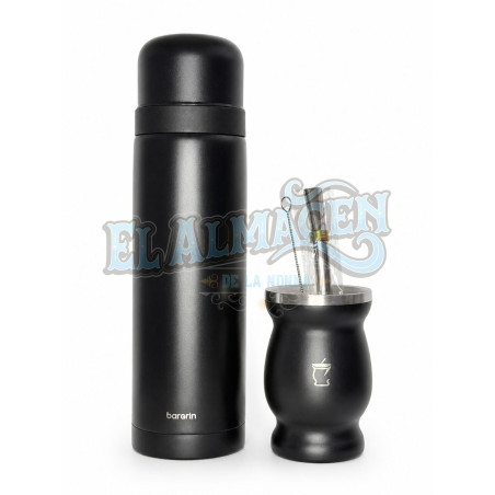 Kit Termo 1L + Mate Clasico + Bombilla + Cepillo limpiador