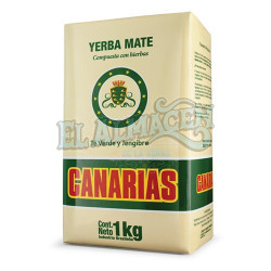 Yerba Canarias Te Verde y Jengibre 1KG