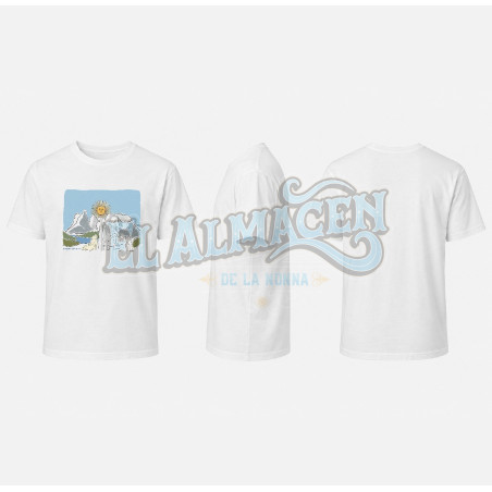 Remera AndesAlpi Paisaje Blanca