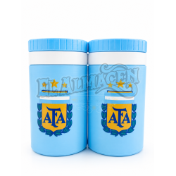 Kit Yerbera + Despolvillador AFA Celeste