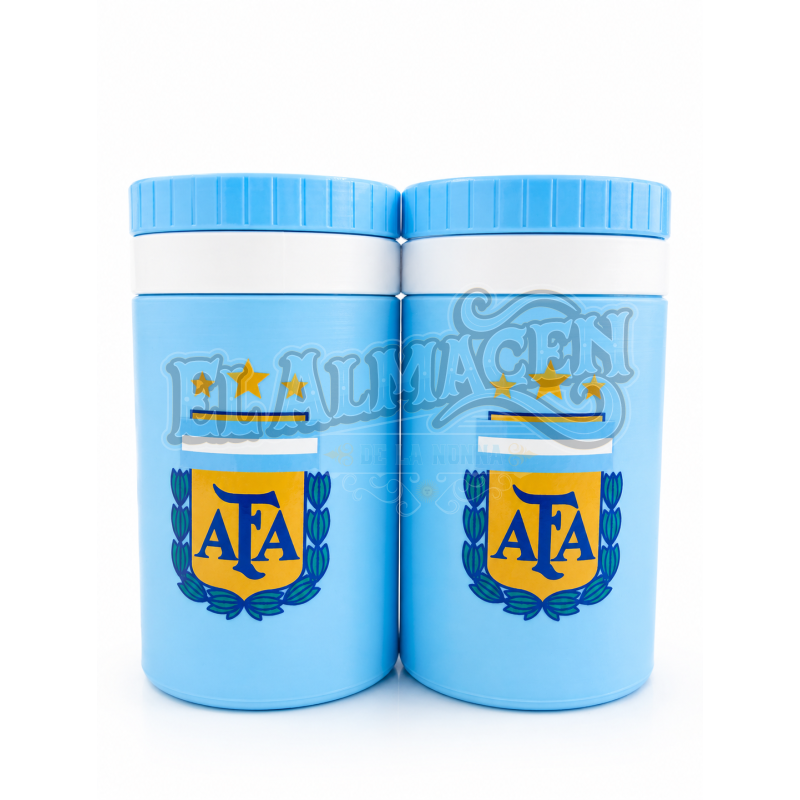 Kit Yerbera + Despolvillador AFA Celeste