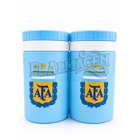 Kit Yerbera + Despolvillador AFA Celeste