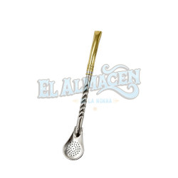 Bombilla Alpaca Cincelada