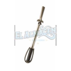 Bombilla desarmable alpaca Flor de Lis