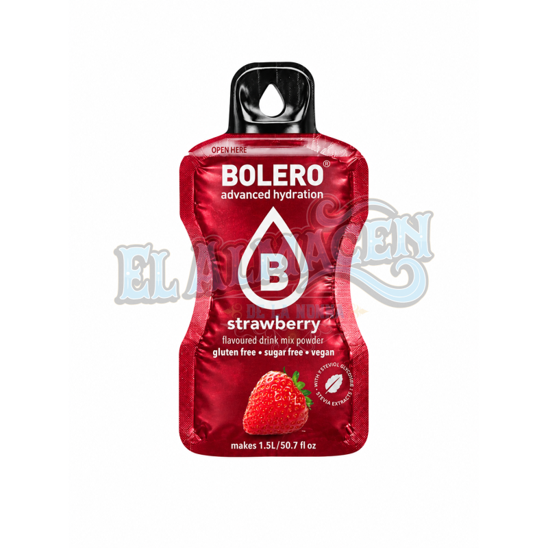 Jugo en polvo ideal tereré Frutilla Bolero 9gms
