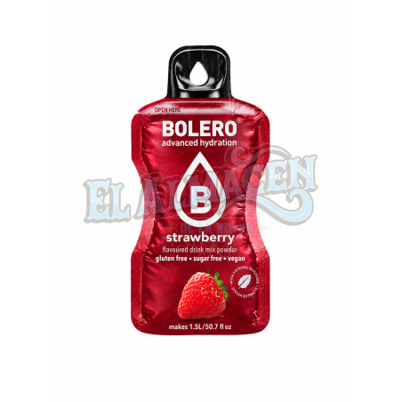 Jugo en polvo ideal tereré Frutilla Bolero 9gms