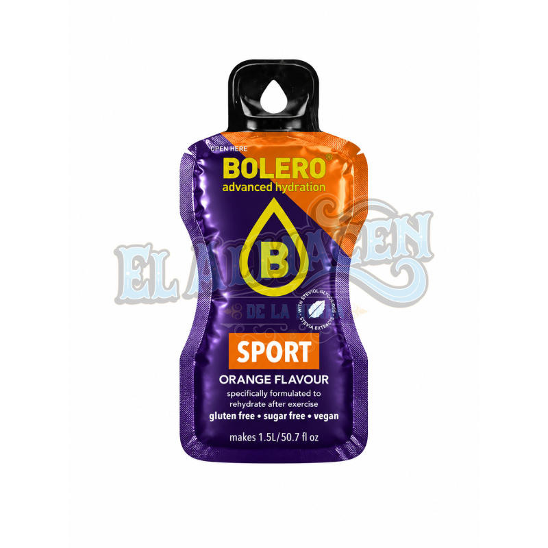 Jugo en polvo ideal terere Naranja Sport Bolero 9gms