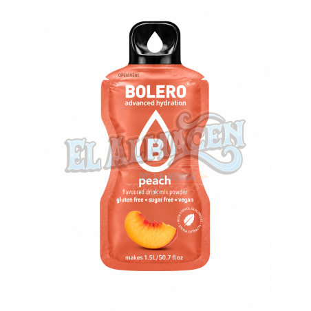 Jugo en polvo ideal tereré Durazno Bolero 9gms