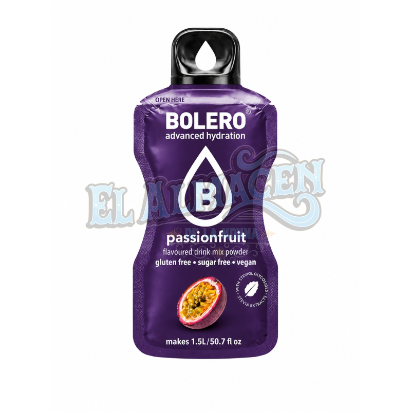 Jugo en polvo ideal tereré Fruta de la Pasión Bolero 9gms