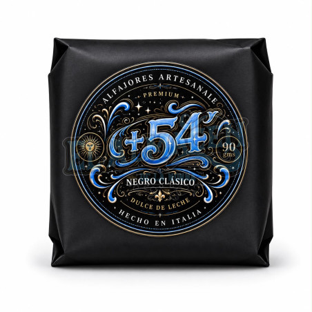 Alfajor +54 Clasico Negro 90gms