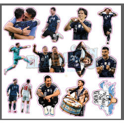 Plantilla de stickers Argentinas vs Inglaterra