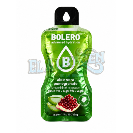 Jugo en polvo ALOE VERA Y GRANADA Bolero 9gms