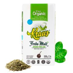 Yerba Mate Organica Kraus Pure Leaf 500gms