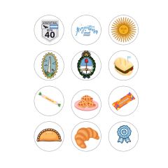 Plantilla de stickers Argentina
