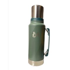 Termo Stanless con manija 1L Verde militar