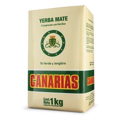 Yerba Canarias Te Verde y Jengibre 1KG